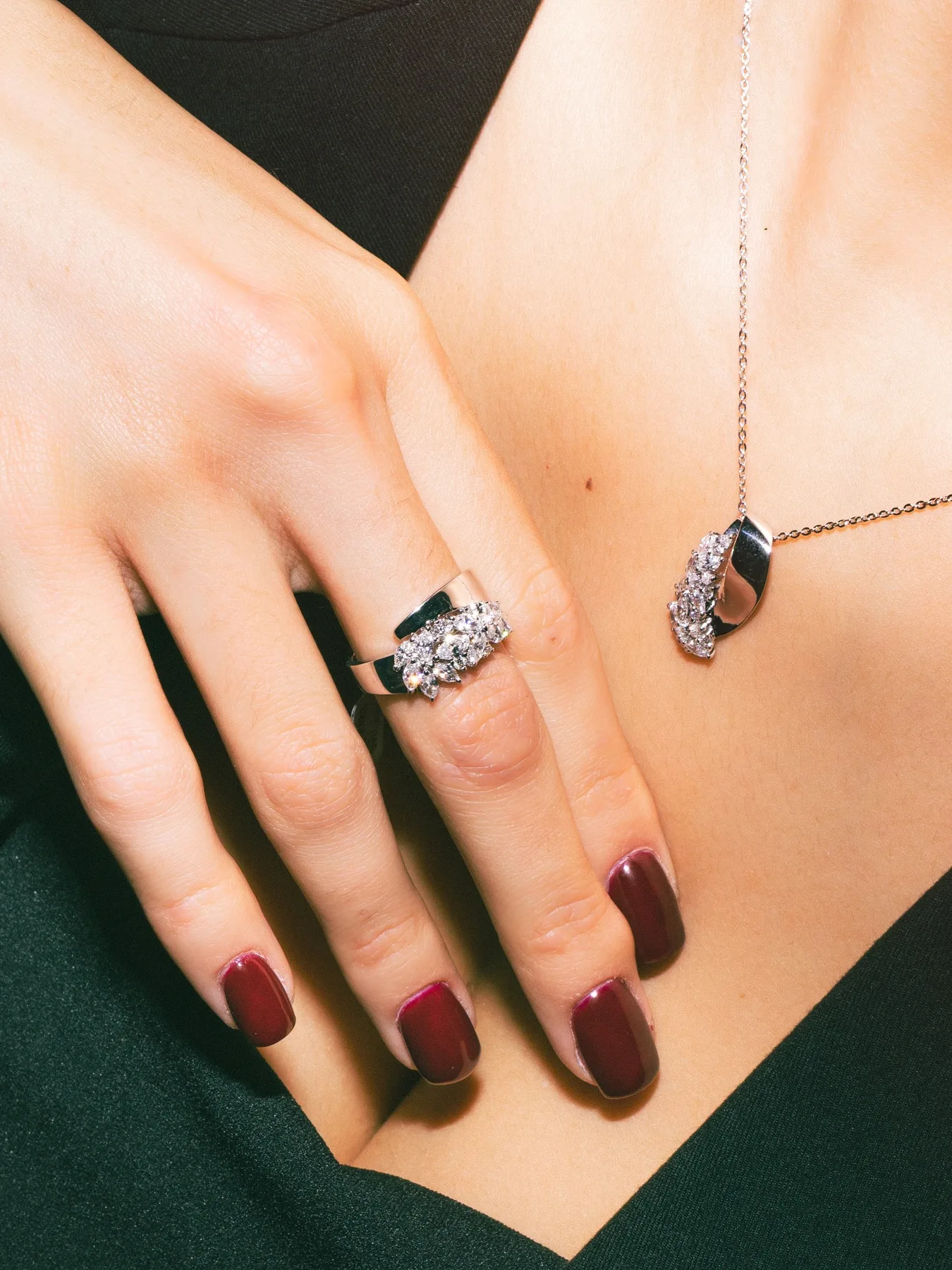 Diamond ring & pendant necklace